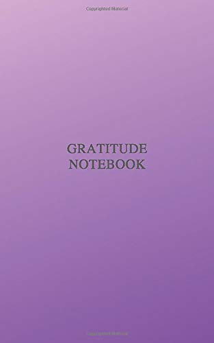 Gratitude Notebook: Minimalist Notebook, Unlined, Journal, Success, Motivational, Acid Free Paper, Violet Cover (110 Pages, Blank, 5 x 8)
