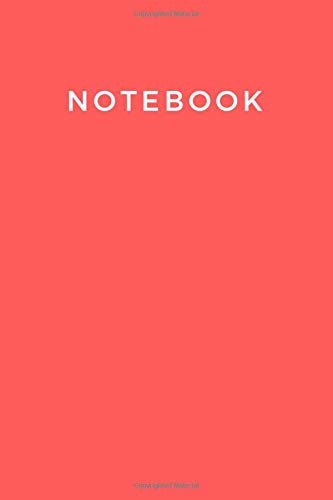 Notebook: Lined Notebook, 6 x 9 inches, 110 Pages, Red Soft Cover (Lined Journal To Write In)