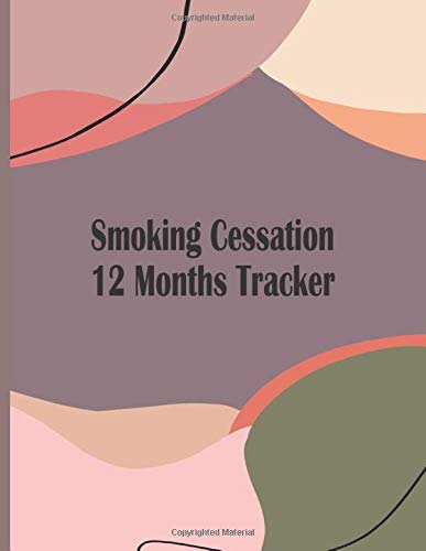 Smoking Cessation 12 Months Tracker: Modern Abstract Print Cover Coloring Journal. Challenge Your Brain with Sudoku, Color And Doodle Away the Stress