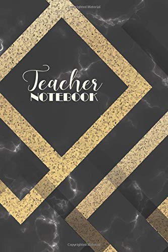 Teacher Notebook: Black Marble for Teacher lover ; Cute notebook and This Makes a Great Gift  for Teacher Appreciation, Thank You, Retirement, Year End Gift (Black Marble series)