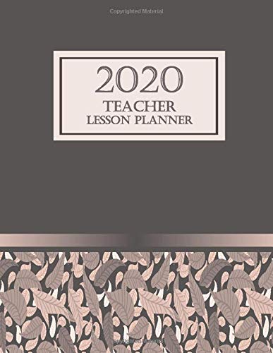2020 Teacher Lesson Planner: Weekly and Monthly Agenda Calendar / Record Book (Brown Series)