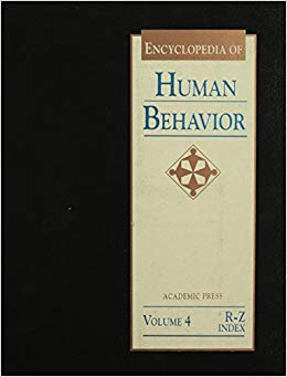 Encyclopedia of human behavior Volume 4 R-Z and Index