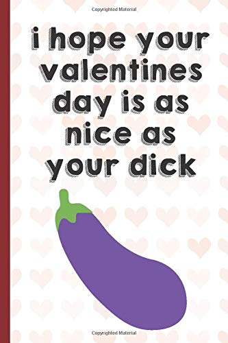 I Hope Your Valentines Day Is As Nice As Your Dick: Funny Valentines Day Cards Notebook and Journal to Show Your Love and Humor. Perfect as a Gag Gift ... Surprise Present for Adults of All Ages.