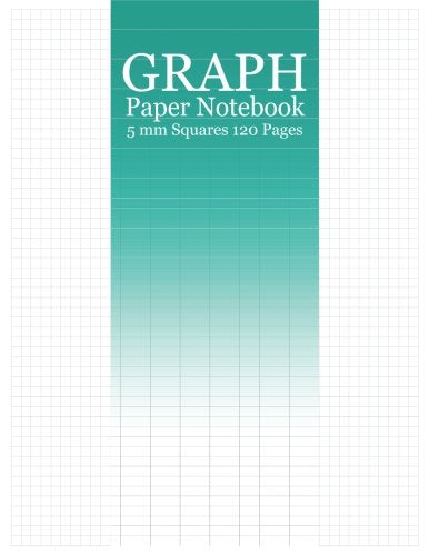 Graph Paper Notebook: 120 Pages of 8.5x11 inches ( 5mm Squares ) Perfect for Charts Tables Draw Design Sketch and Diagrams Cool Blue Sea Cover Design