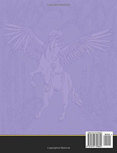 Pegasus Coloring Books: Mythical Horse , Animals Adult Coloring Book
