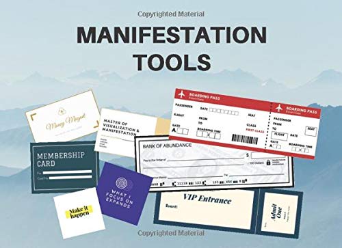 Manifestation Tools: Abundance Checks, Business Cards, Boarding Passes and More to Manifest Your Dreams and Desires | Law Of Attraction Kit (Vision Board Supplies)