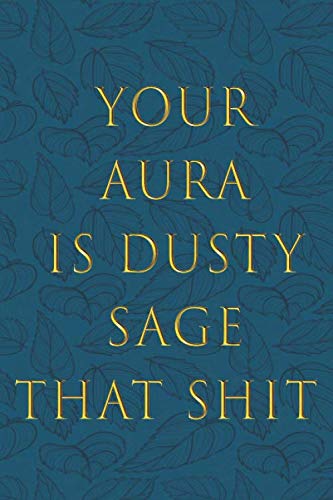 you aura is dusty sage that shit: journal notebook, Sarcasm Notebook Funny Diary, Sarcastic Humor Journal, Ruled Unique Gag ,Women, Wife, Friend, ... College valentine's day  size 6*9 110 pages