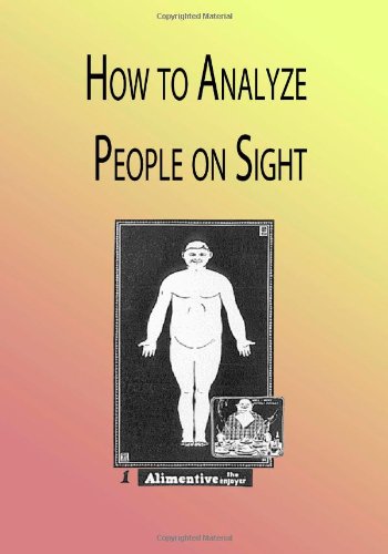 How to Analyze People on Sight (Large Print)