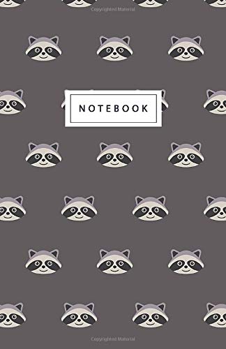 Notebook: Cute Racoon Print - Beautiful Design: 5.5" x 8.5" lined pages. Great for note-taking/Composition/Writing/Planning/Diary/Gift