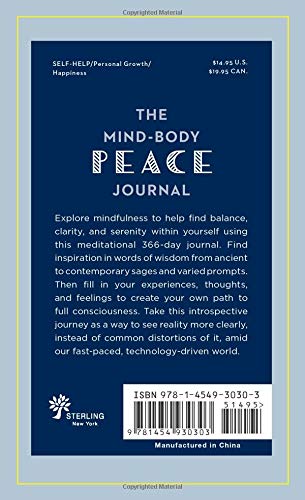 The Mind-Body Peace Journal: 366 Mindful Prompts for Serenity and Clarity (Volume 5) (Gilded, Guided Journals)