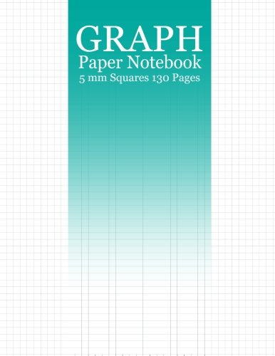 Graph Paper Notebook: 130 Pages of 8.5x11 inches ( 5mm Squares ) Perfect for Charts Tables Draw Design Sketch and Diagrams Cool Blue Sea Cover Design