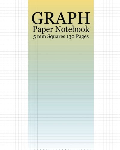 Graph Paper Notebook: 130 Pages of 8x10 inches ( 5mm Squares ) Perfect for Charts Tables Draw Design Sketch and Diagrams Cool Yellow Sun Cover Design