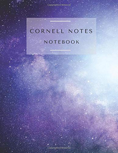 Cornell Notes Notebook: Space Galaxy Workbook for Boys, Girls, Teens, Kids Students Back to School (Index and Numbered Pages)