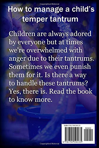 How to manage a child's temper tantrum