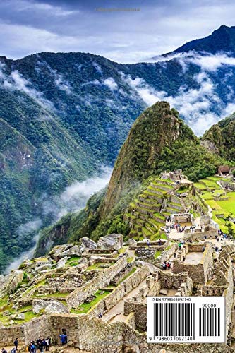Notebook: Cute Inspirational College Ruled Journal - Pretty Blank Medium Lined Notebook & Diary for Writing & Notes - Machu Picchu, Peru - UNESCO ... Site - The New Seven Wonders of the World