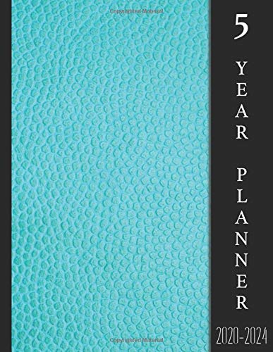 5 Year Planner: Blue Leather-Like Binding I 60 Months Calendar I 5 Years Appointments, Life Goals, Organizer & Log Book I Business Plans I Monthly ... I Motivational Journal I Christmas Gift