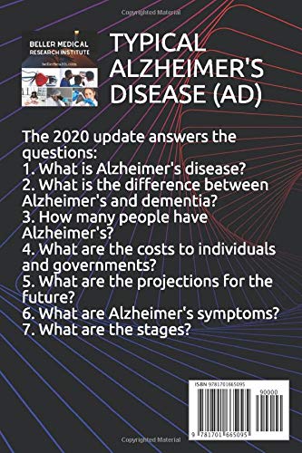 TYPICAL ALZHEIMER'S DISEASE (AD): Guide for Doctors, Nurses, Patients, Families, & Caregivers (2020 Dementia Overview)