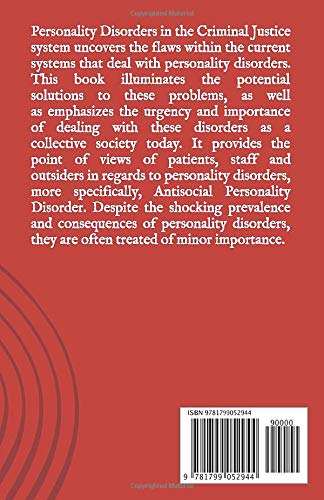 Personality Disorders in the Criminal Justice System: Antisocial Personality Disorder