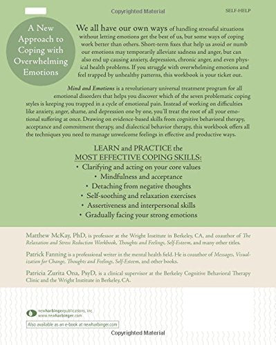 Mind and Emotions: A Universal Treatment for Emotional Disorders (New Harbinger Self-Help Workbook)
