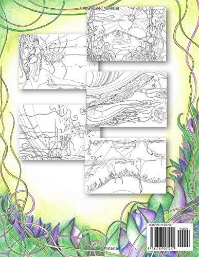 Fantasy World Coloring Book: Magical Creatures, Birds, Animals for Kids and Adults (Psychedelic Coloring Books)