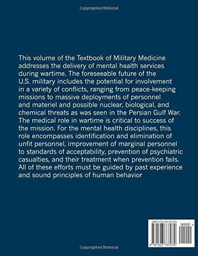 War Psychiatry: Textbook of Military Medicine