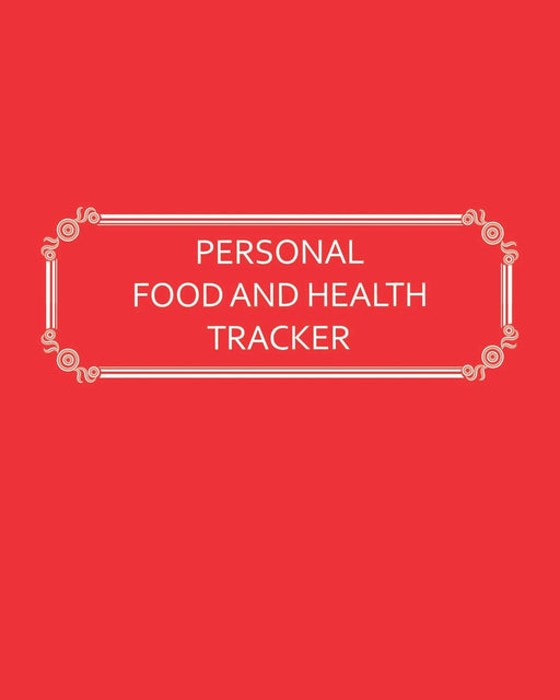 Personal Food and Health Tracker: Six-Week Food and Symptoms Diary (Red, 8x10)