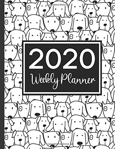 2020 Weekly Planner: 2020 Weekly and Monthly View Planner | Cute Dogs | Journal, Organizer & Diary | Women | Mom | Self Care | Mental Health | Mindful Living