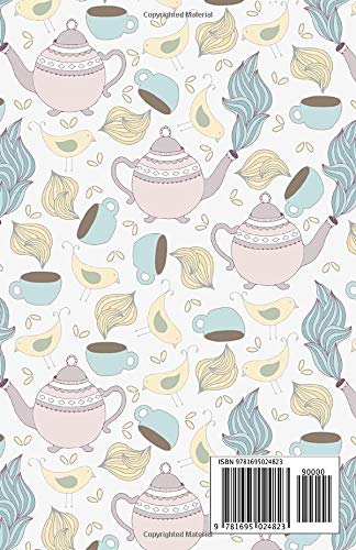 Notebook: Teapots & Teacups Pattern - Beautiful Design: 5.5" x 8.5" lined pages. Great for note-taking/Composition/Writing/Planning/Diary/Gift
