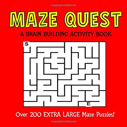 Maze Quest: A Brain Building Activity Book: Simple Maze Puzzles for Alzheimers & Dementia Patients (AlzHelp Press)