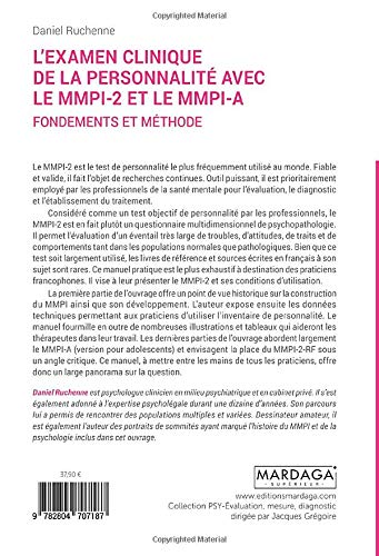 L'examen clinique de la personnalité avec le MMPI-2 et le MMPI-A: Fondements et méthode (PSY-EMD) (French Edition)