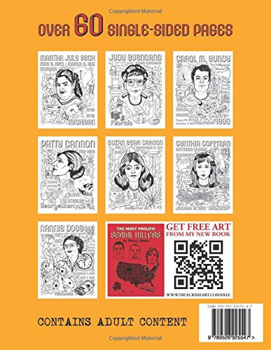 American Female SERIAL KILLERS: Coloring Book for Adults. Over 60 killers to color (True Crime Gifts)