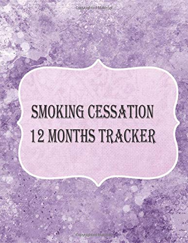 Smoking Cessation 12 Months Tracker: Purple Abstract Cover Coloring Journal. Challenge Your Brain with Sudoku, Color And Doodle Away the Stress