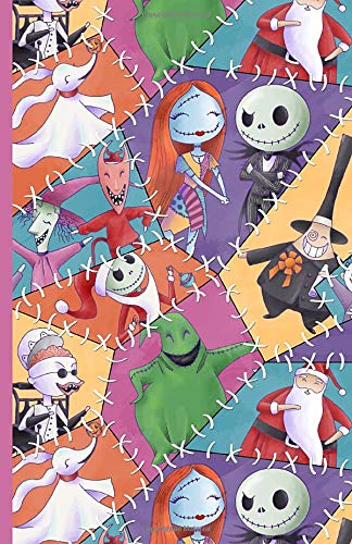 Notebook: The Nightmare Before Christmas - Design: 5.5" x 8.5" lined pages. Great for note-taking/Composition/Writing/Planning/Diary/Gift