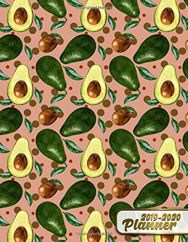 2019-2020 Planner: Pretty Tropical Avocado Daily, Weekly and Monthly 2019-2020 Planner. Nifty Two Year Organizer, Schedule and Agenda with ... Vision Boards and More. (Cute Planner Gifts)