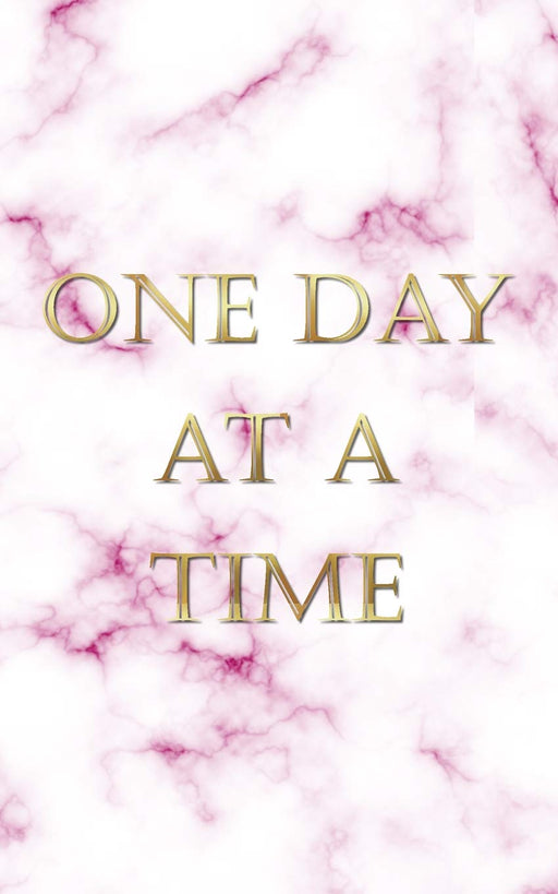 One Day at a Time: An elegant pink marble textured personal journal of sobriety. Perfect way to keep focus on your path to recovery. (ODAAT Journal)