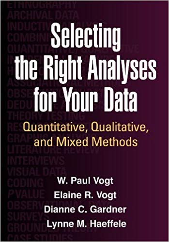 Selecting the Right Analyses for Your Data: Quantitative, Qualitative, and Mixed Methods