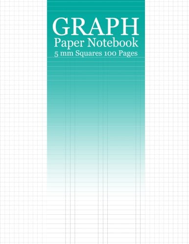 Graph Paper Notebook: 100 Pages of 8.5x11 inches ( 5mm Squares ) Perfect for Charts Tables Draw Design Sketch and Diagrams Cool Blue Sea Cover Design