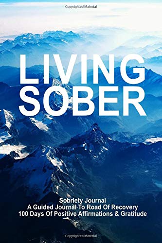 Living Sober | Sobriety Journal. A Guided Journal To Road Of Recovery. 100 Days Of Positive Affirmations & Gratitude.