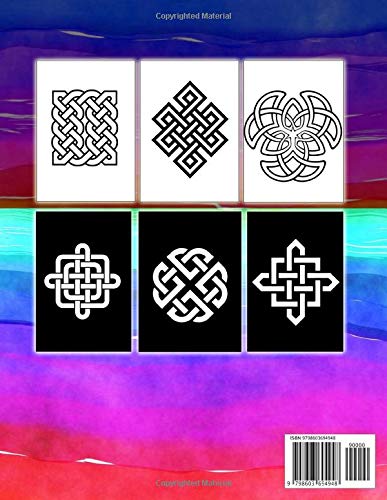 Large Print Celtic Knots - Coloring Book For Seniors / Visually Impaired: Large Shapes, Bold Lines, High Contrast