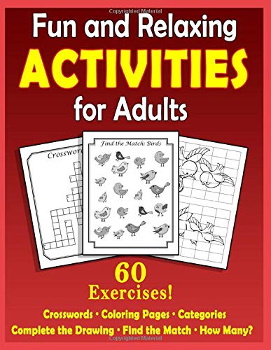 Fun and Relaxing Activities for Adults: Puzzles for People with Dementia [Large-Print] (Best Gifts for People with Dementia)