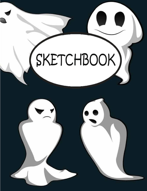 Sketchbook: White Ghost : 110 Pages of 8.5" x 11" Blank Paper for Drawing, sketchbook for adult, sketchbook for teen