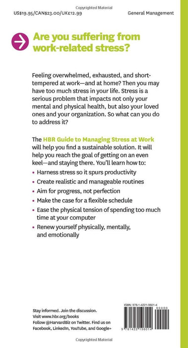 HBR Guide to Managing Stress at Work (HBR Guide Series)