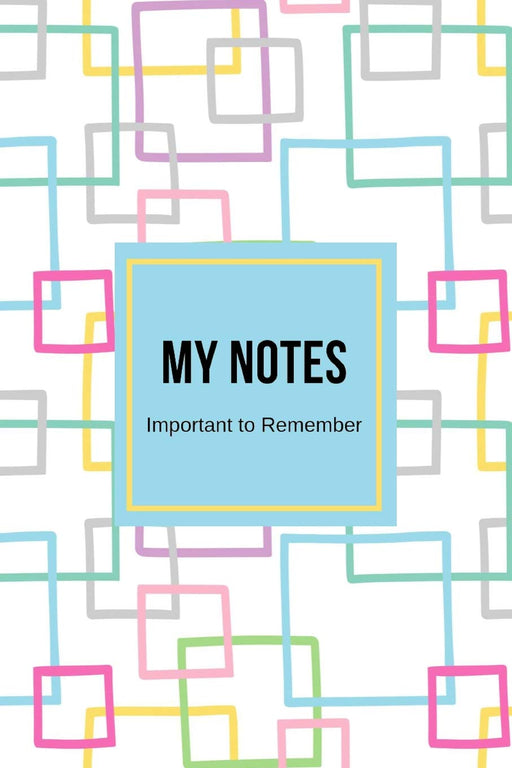 My Notes Important to Remember: Dementia and Alzheimer's Journal, Blank Notebook, Lined Pages, List of Tasks, Daily Routines, Organizer and Planner, Memories and Conversations, Pastel Lines