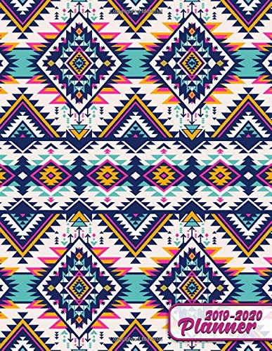 2019-2020 Planner: Cute Aztec Boho Tribal Daily Weekly Monthly Two Year Planner. Pretty Agenda & Organizer with Inspirational Quotes, Notes, To-Do’s and More. (2019-2020 Planners)