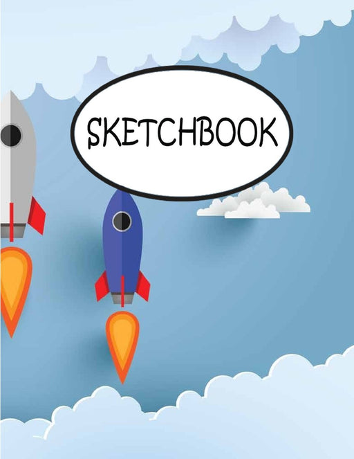 Sketchbook: Abstract Rocket V.2 : 110 Pages of 8.5" x 11" Blank Paper for Drawing, sketchbook for adult, sketchbook for teen