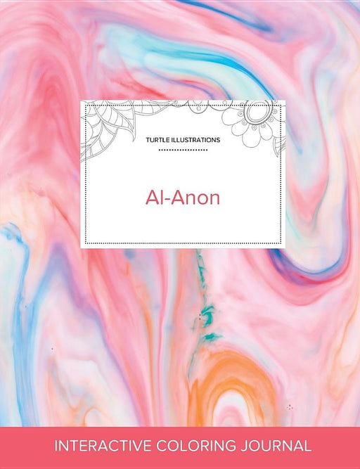 Adult Coloring Journal: Al-Anon (Turtle Illustrations, Bubblegum)