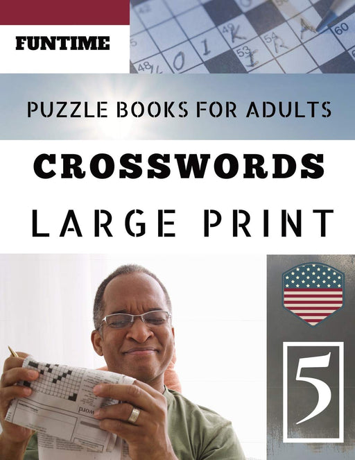 Crossword puzzle books: Funtime Large Print |  Hours of brain-boosting entertainment for adults and kids (Telegraph Daily mail Quick Crossword Puzzle)