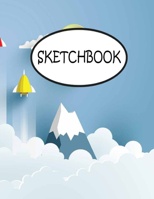 Sketchbook: Abstract Rocket : 110 Pages of 8.5" x 11" Blank Paper for Drawing, sketchbook for adult, sketchbook for teen