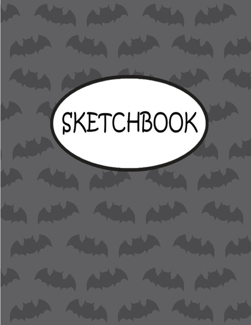 Sketchbook: Gray Bat : 110 Pages of 8.5" x 11" Blank Paper for Drawing, sketchbook for adult, sketchbook for teen