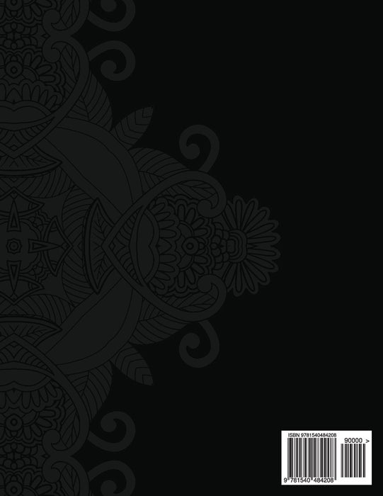 Black Paper The Sweary Adult Coloring Bool Vol.3: Floral, Mandala, Flowers and Doodle Pattern Design (Volume 3)